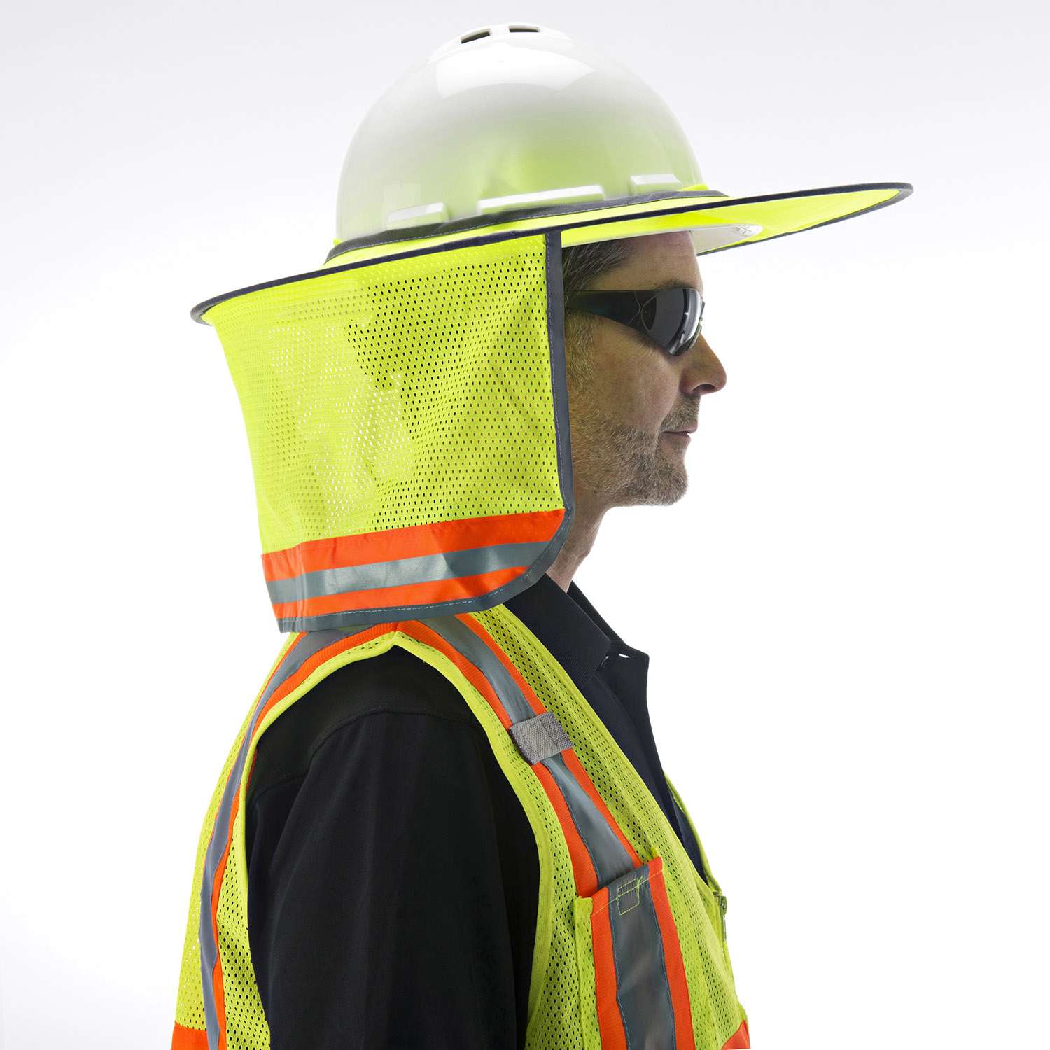 Cordova Hi-Viz Lime Foldable Neck Shade