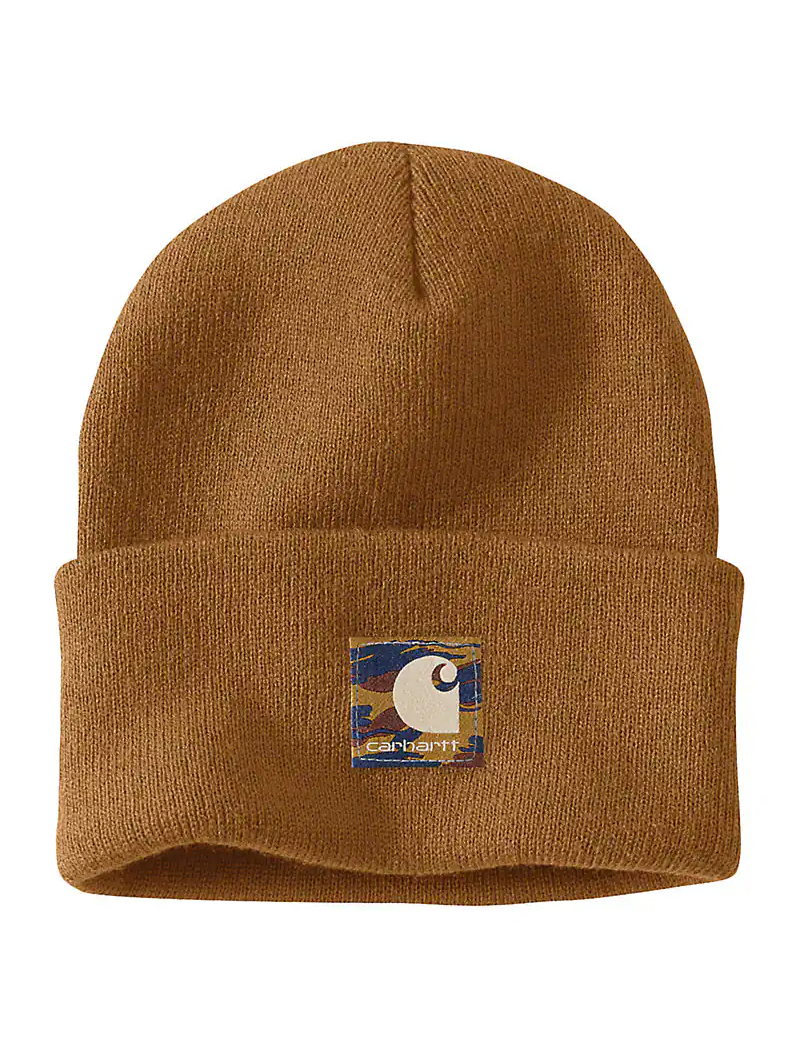 Carhartt Knit Camo Patch Beanie