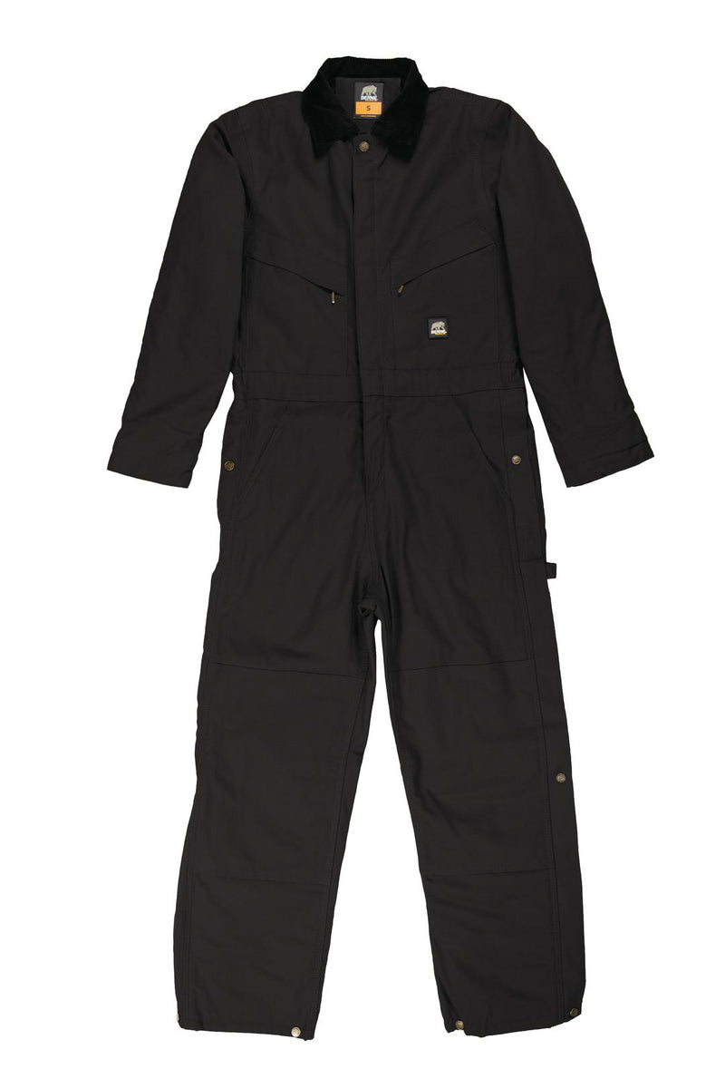 Berne Deluxe Twill Insulated Bib Overall Size S Regular (Navy)