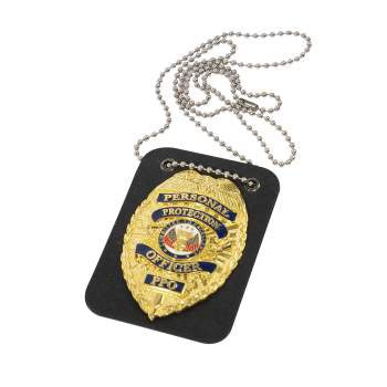 Rothco Leather Badge w/ Chain