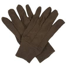 Brown Jersey Gloves per pair