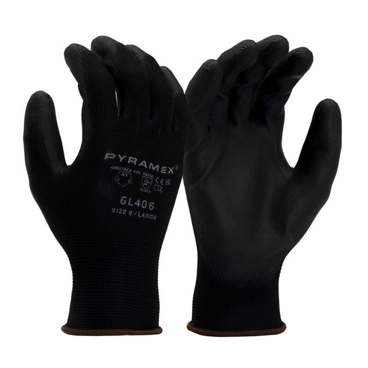 Pyramex GL406C Series-Polyurethane Gloves-3PK