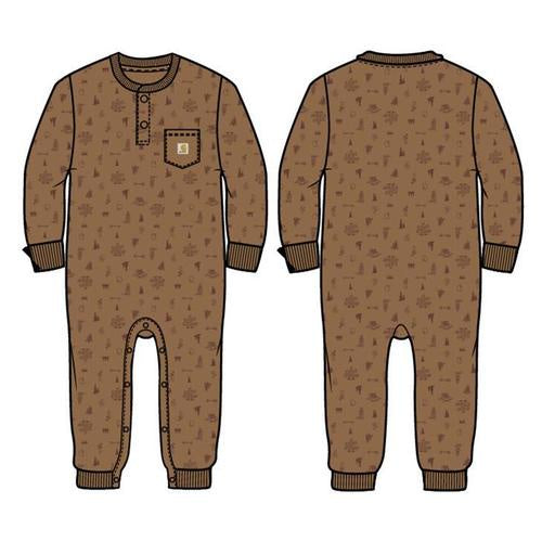 Carhartt Kids Long Sleeve Printed Camping Coverall
