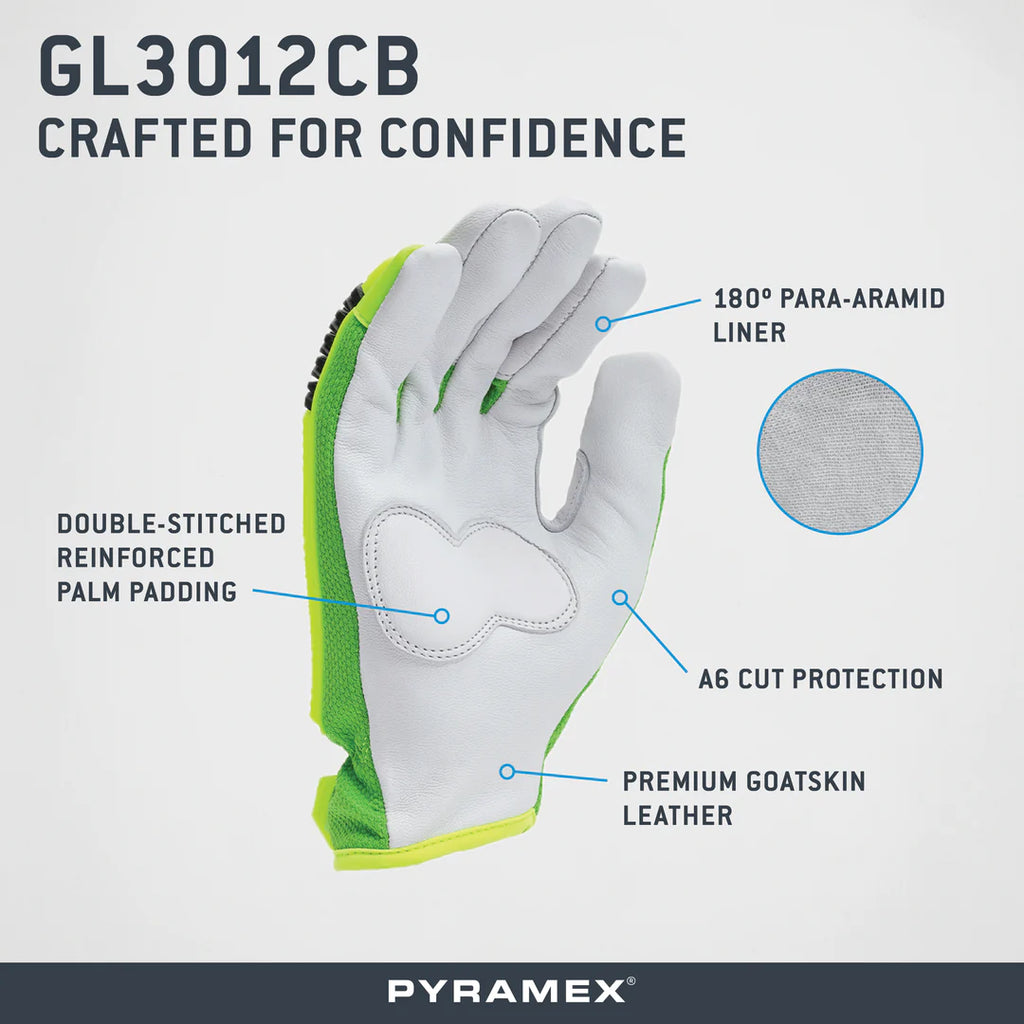 Pyramex Premium Goatskin Driver Para-Aramid Glove