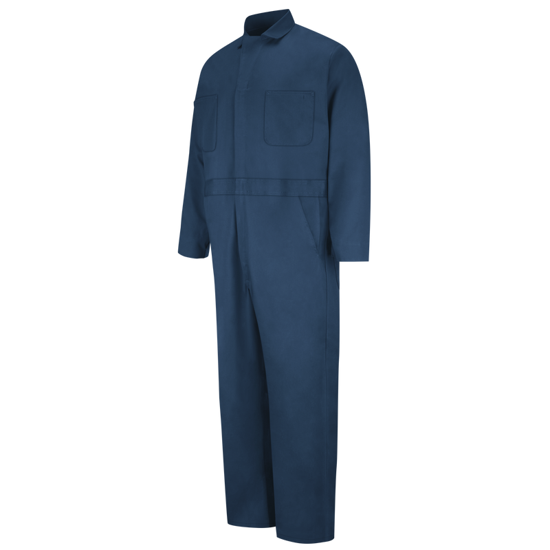 Red Kap Button-Front 100% Cotton Coveralls