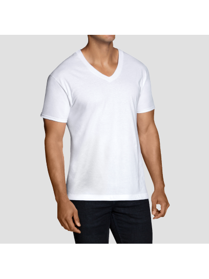 Fruit of the Loom V-Neck T-Shirt 6pk