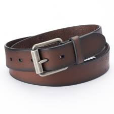 Brown 1.25" Leather Belt