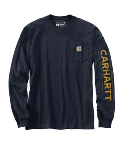 Carhartt Heavyweight Long Sleeve Pocket Dog Graphic T-Shirt