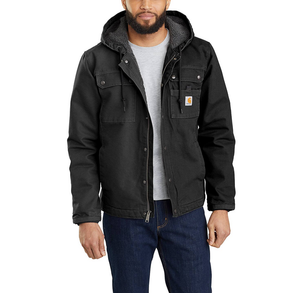 Carhartt OH3826 Relaxed Fit Washed Duck Sherpa-Lined Utility Jacket