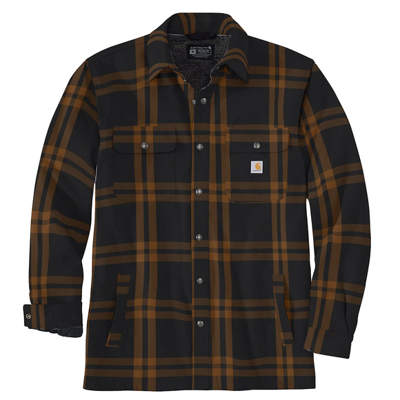 Carhartt Relaxed Fit Flannel Sherpa-Lined Shirt Jac 2024