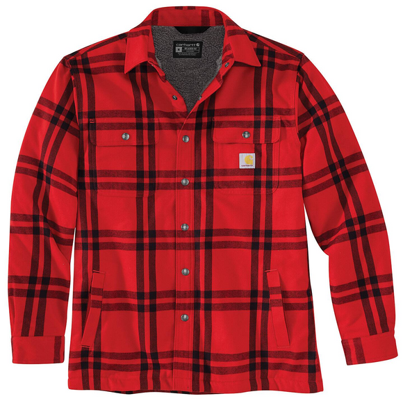 Carhartt Relaxed Fit Flannel Sherpa-Lined Shirt Jac