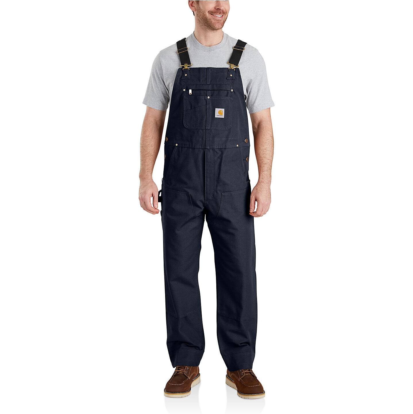 Carhartt Navy Relaxed Fit Duck Bib Overall