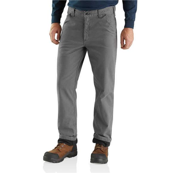 Carhartt Rugged Flex® Relaxed Fit Canvas Flannel-Lined Utility Work Pant