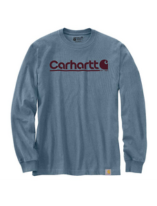 Carhartt Relaxed Fit Heavyweight Long-Sleeve Logo Graphic T-Shirt