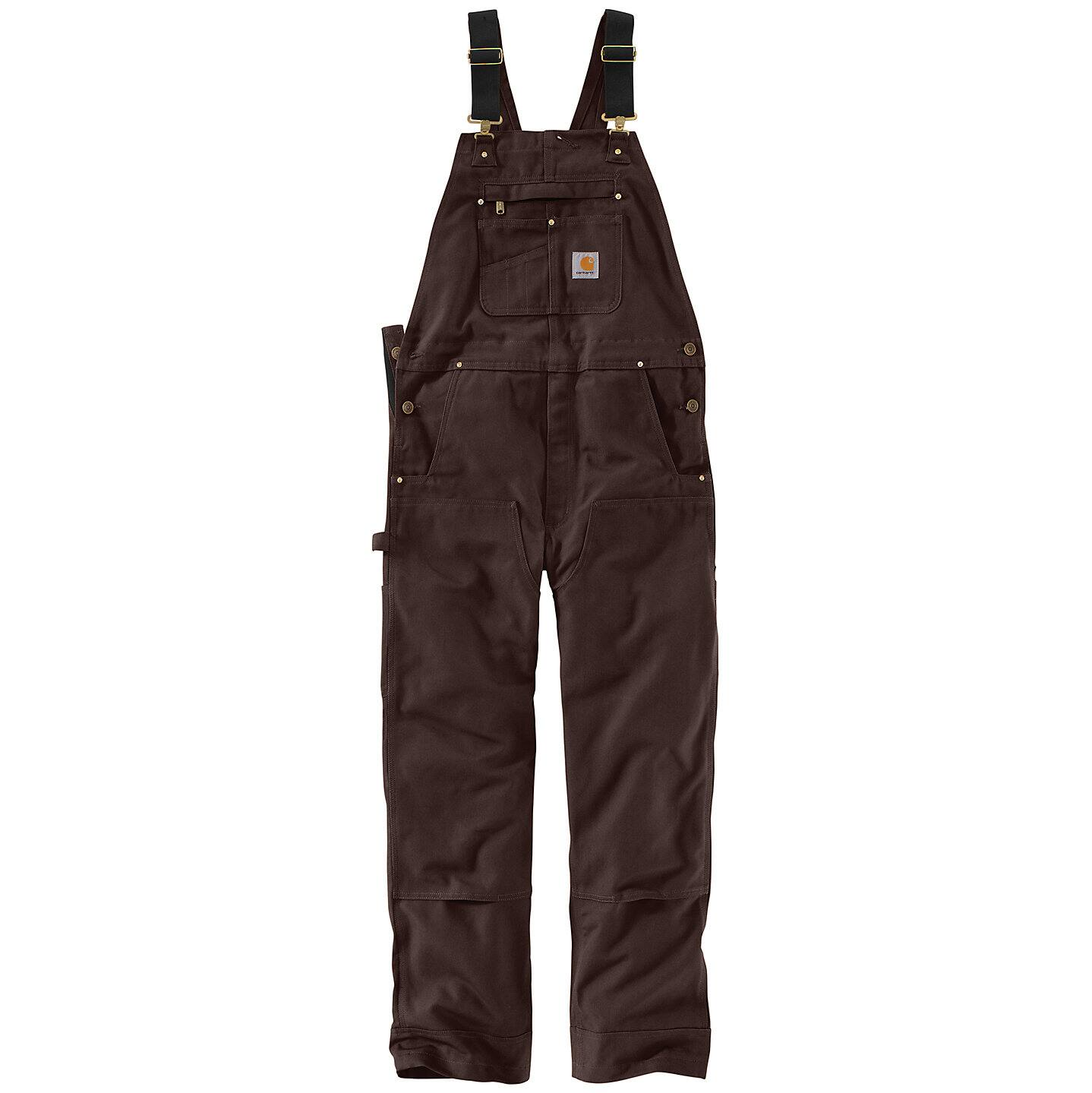 Carhartt Relaxed Fit Duck Bib Overall - DARK BROWN