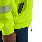 Carhartt High-Visibility Rain Defender Thermal-Lined Full Zip Class 3 Sweatshirt