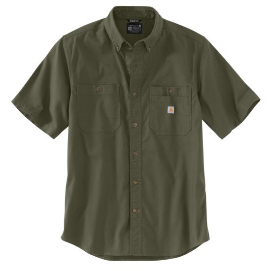 Carhartt Rugged Flex® Relaxed Fit Midweight Canvas Short-Sleeve Shirt