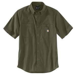 Carhartt Rugged Flex® Relaxed Fit Midweight Canvas Short-Sleeve Shirt