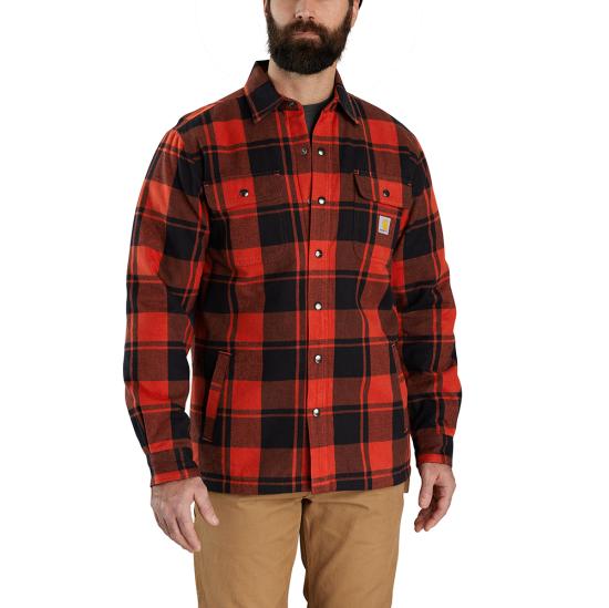 Carhartt Relaxed Fit Flannel Sherpa-Lined Shirt Jac 2024
