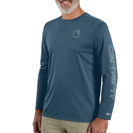 Carhartt Force Sun Defender™ Lightweight Long-Sleeve Logo Graphic T-Shirt