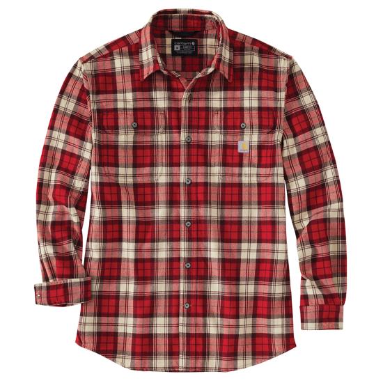 Carhartt Loose Fit Heavyweight Flannel Long-Sleeve Plaid Shirt - 106356
