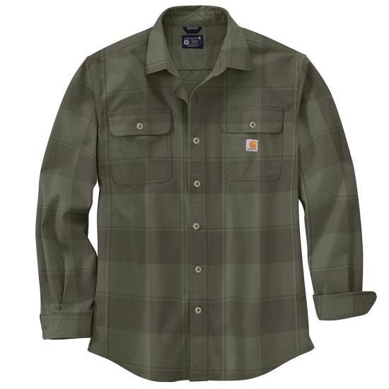 Carhartt Loose Fit Heavyweight Flannel Long-Sleeve Plaid Shirt - 106356