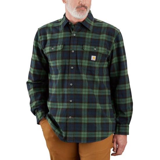 Carhartt Loose Fit Heavyweight Flannel Long-Sleeve Plaid Shirt - 106356