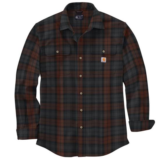 Carhartt Loose Fit Heavyweight Flannel Long-Sleeve Plaid Shirt - 106356