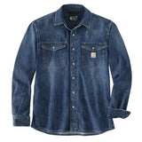 Carhartt Montana Relaxed Fit Midweight Denim Long-Sleeve Snap Front Shirt