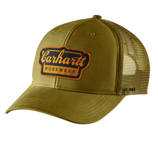 Carhartt Rugged Flex® Twill Mesh-Back Script Patch Cap
