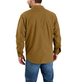 Carhartt Rugged Flex® Relaxed Fit Canvas Fleece-Lined Shirt Jac