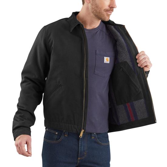 Carhartt Relaxed Fit Duck Blanket-Lined Detroit Jacket