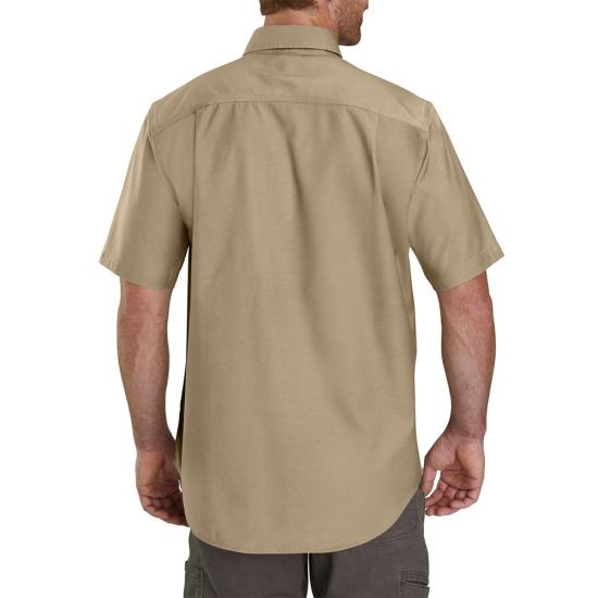 Carhartt Rugged Flex® Relaxed Fit Midweight Canvas Short-Sleeve Shirt