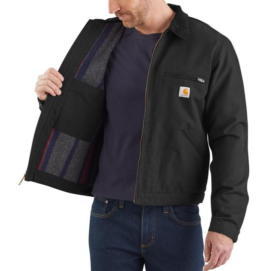 Carhartt Relaxed Fit Duck Blanket-Lined Detroit Jacket