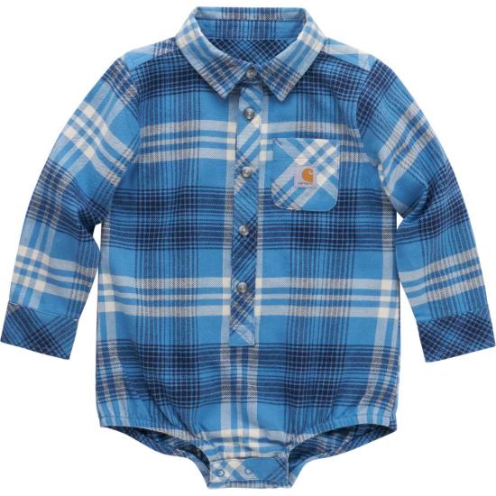 Carhartt Kids Long Sleeve Flannel Bodysuit