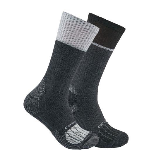 Carhartt Force Midweight Steel Toe Crew Sock 2pk