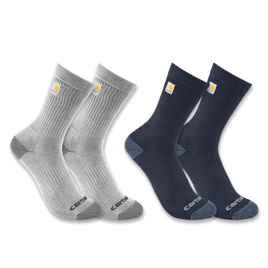 Carhartt Midweight Logo Crew Sock 2pk