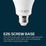 NEBO Blackout Backup - Emergency Bulb 2-Pack