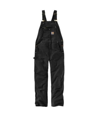 Carhartt Black Relaxed Fit Duck Bib Overall