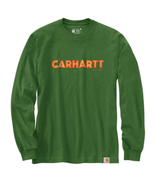 Carhartt Loose Fit Heavyweight Long-Sleeve Logo Graphic T-Shirt