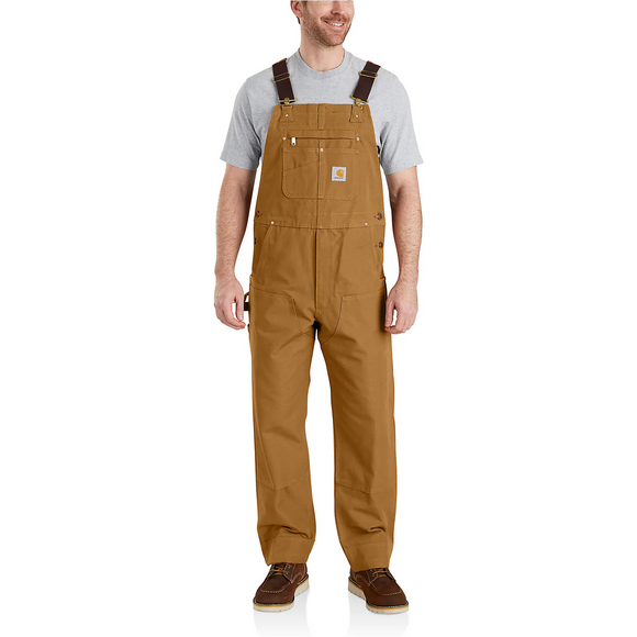 Carhartt Brown Relaxed Fit Duck Bib Overall